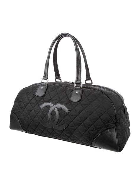 nylon bag chanel|chanel quilted duffle bag.